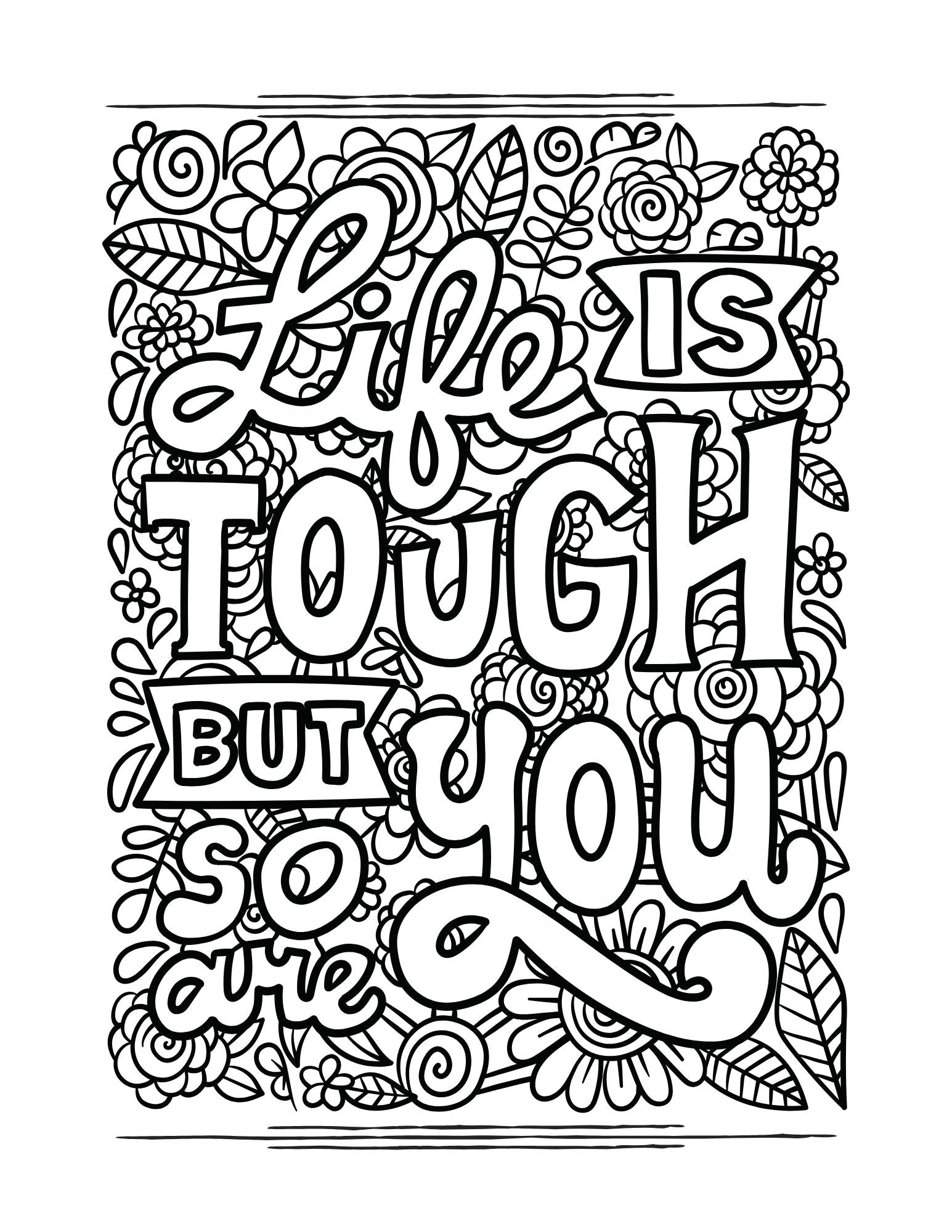 printable motivational coloring pages