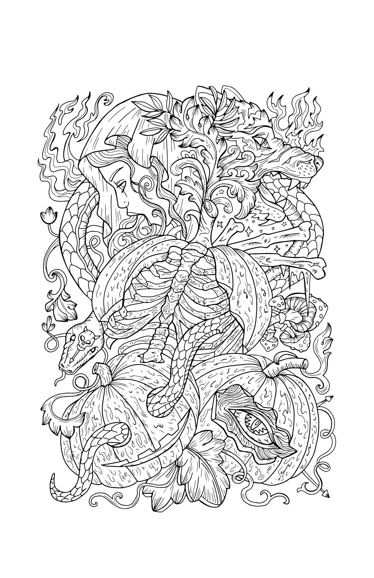 horror coloring book