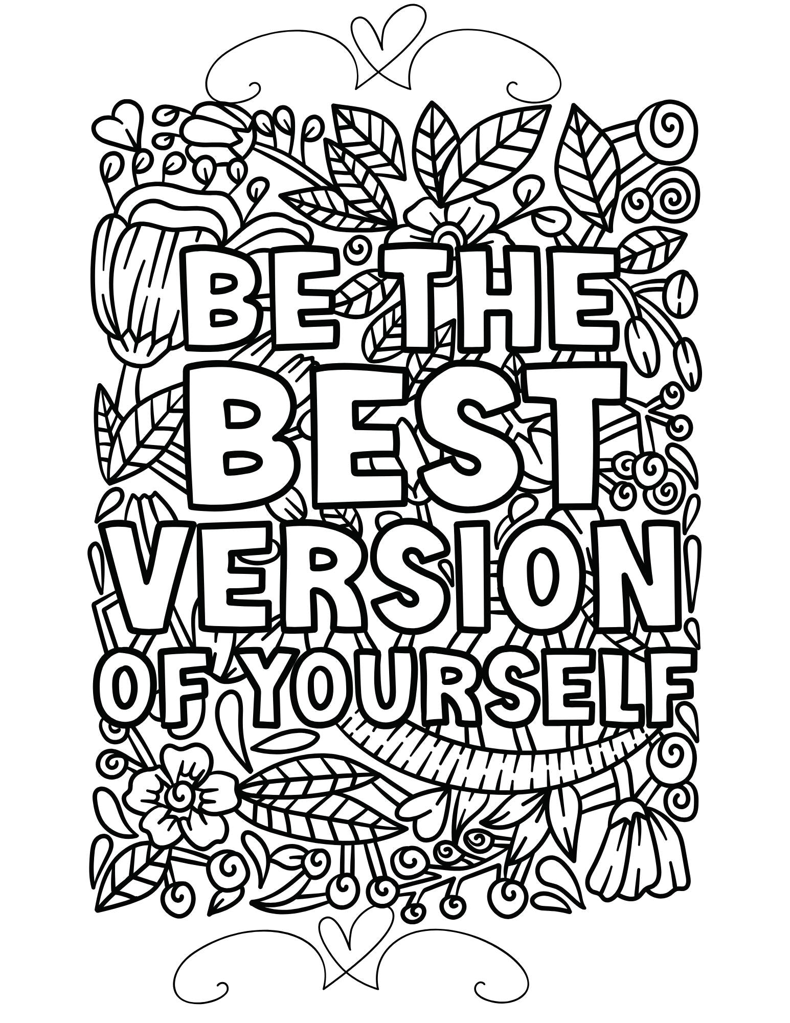 printable motivational coloring pages